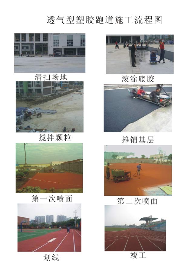 透气型塑胶跑道设计安装 透气型塑胶跑道设计安装
